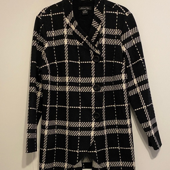 Michael Tyler Jackets & Blazers - Michael Tyler Black and White Plaid Women's jacket, very stylish